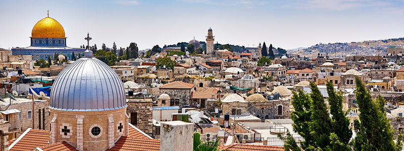 Jerusalem och Tempelberget i Israel.